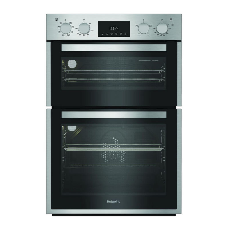 DIH82DIX 59.4cm Built In Electric Double Oven - Stainless Steel